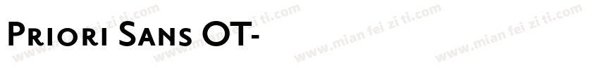 Priori Sans OT字体转换